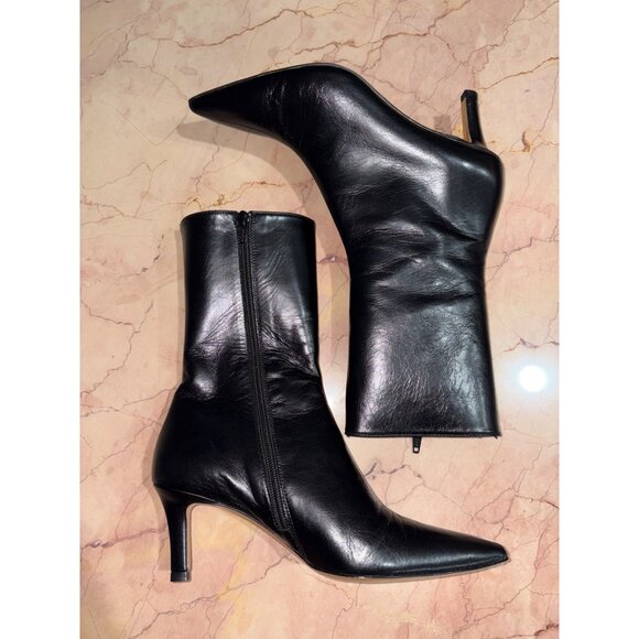 TOVE Aubin Boots in Black Mismatched L 38 R 37 New with Box Womens Leather - Picture 8 of 13